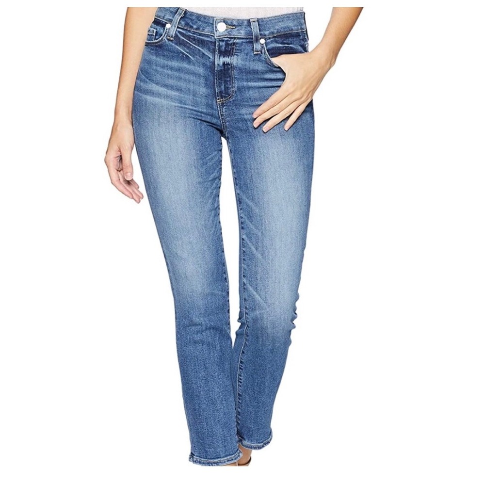 PAIGE Womens Hoxton Straight Ankle Blue Jeans Size 31 Downtown Wash Boho Preppy